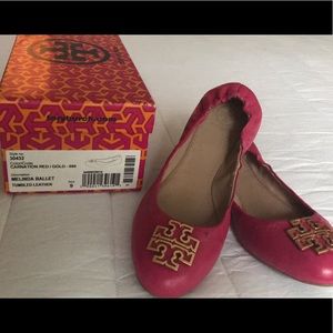 Size 9 NIB Tory Burch Melinda ballet flat